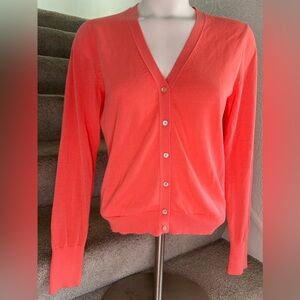 Banana Republic coral cardigan size m